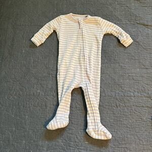 Striped Cream and White Kids Pajamas